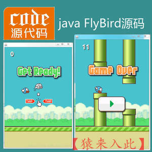 java swing实现的小游戏flybird源码附带视频配置修改教程